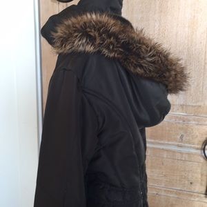 Olive green puffer coat size medium